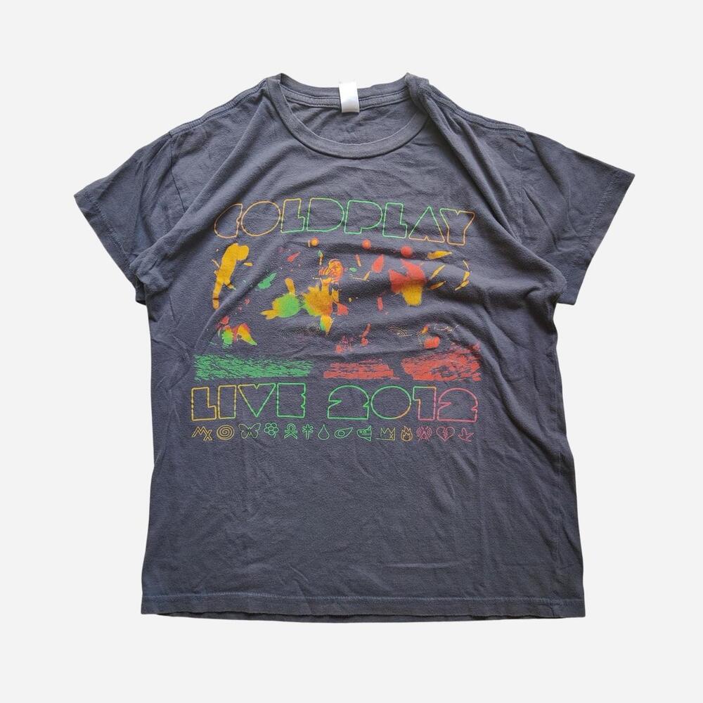 2012 Time and the Clouds band tee with graphic featuring 'TIME FEAR' and 'COLD D